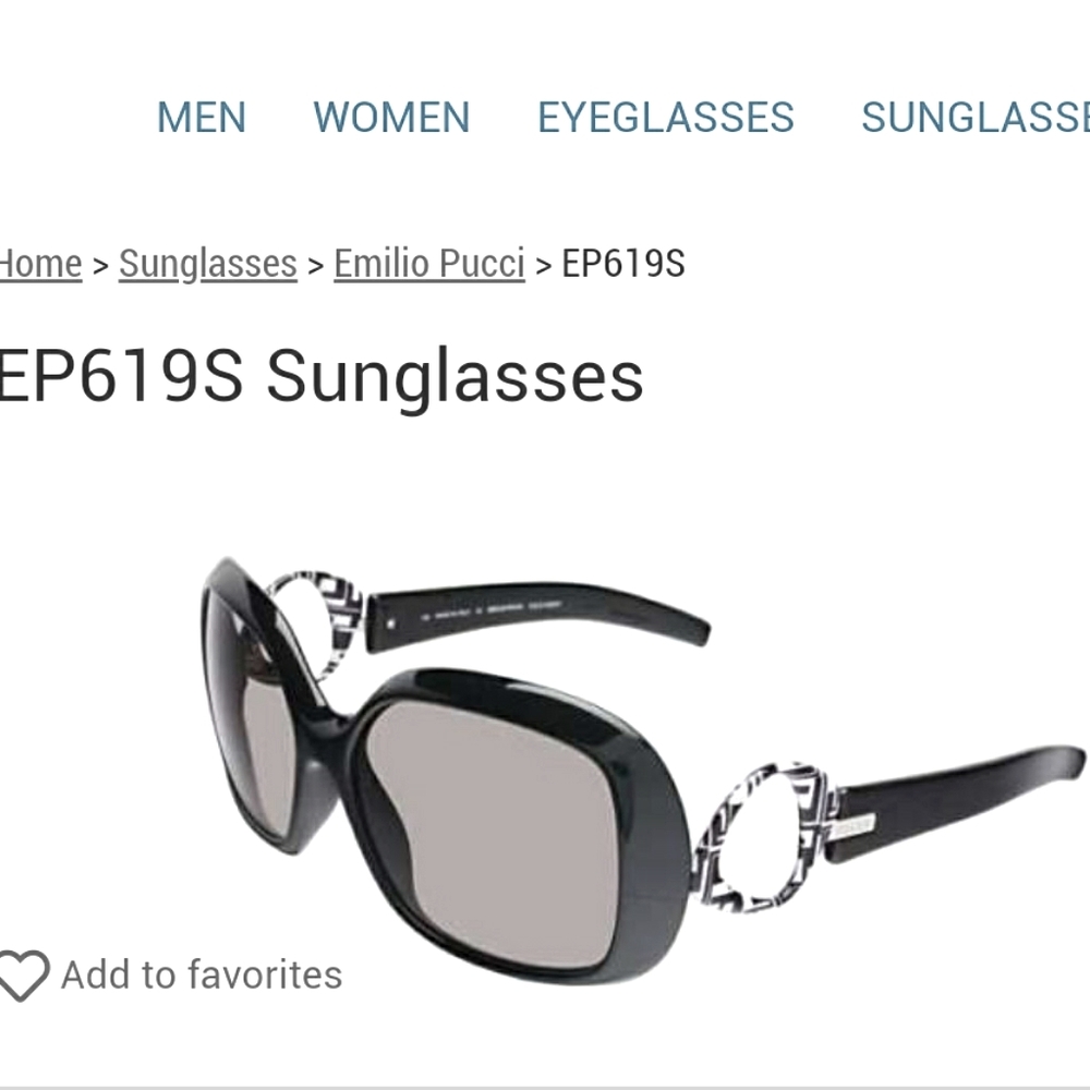 Authentic Emilio Pucci Sunglasses